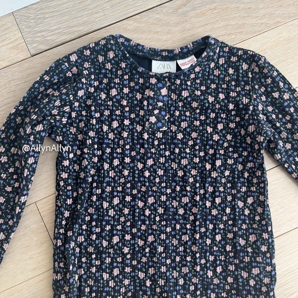 Zara 2-3T Toddler Floral Long Sleve Shirt - Picture 4 of 11